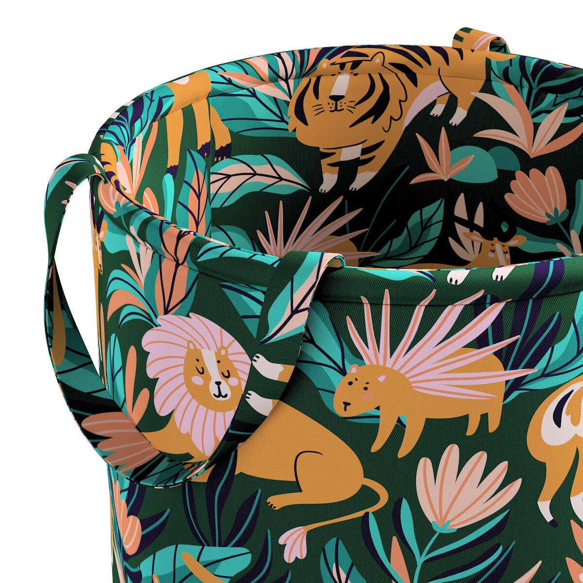 Kosz na zabawki Tobi, zielony, 30x40cm, Magic Collection