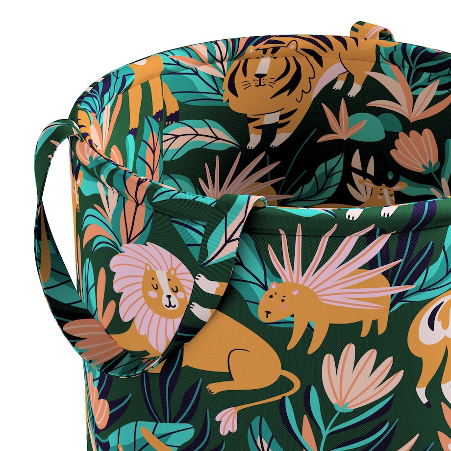 Kosz na zabawki Tobi, zielony, 30x40cm, Magic Collection