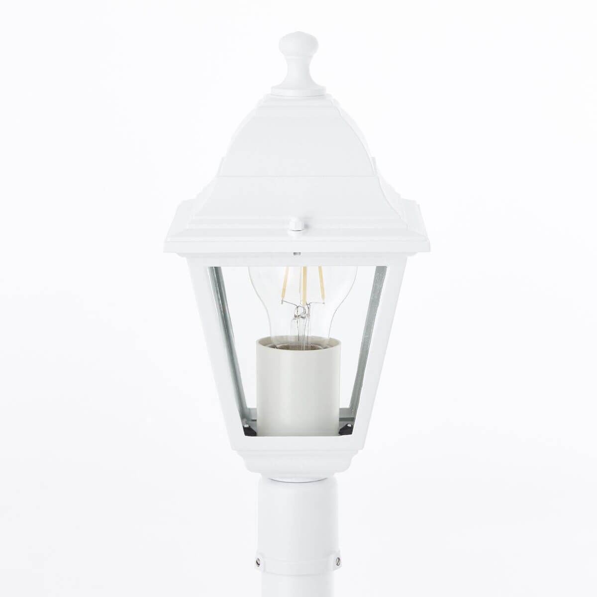 Ogrodowa latarnia Nissie 90994A05 Brilliant stojąca metal biała