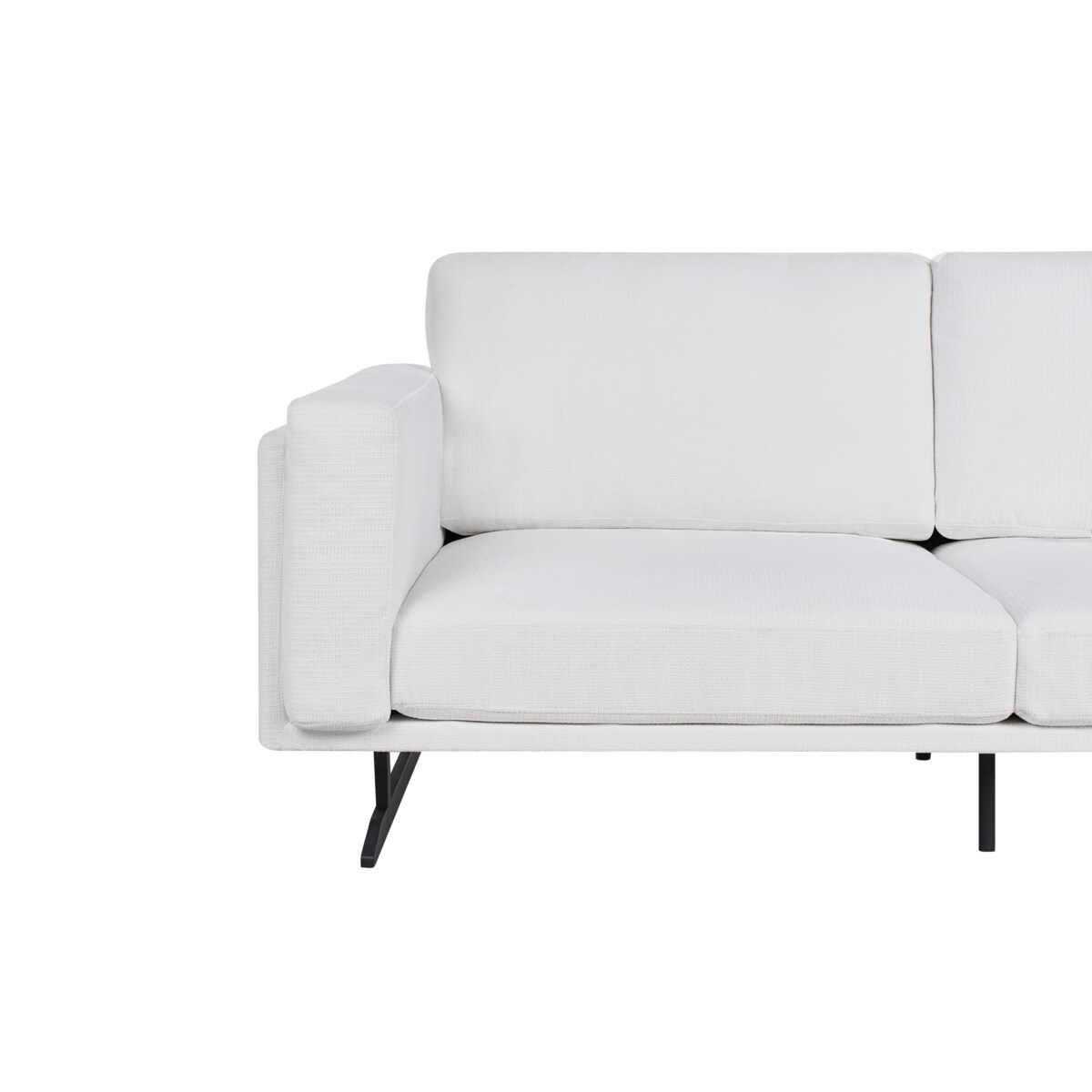 Sofa 3-osobowa biała IDRE