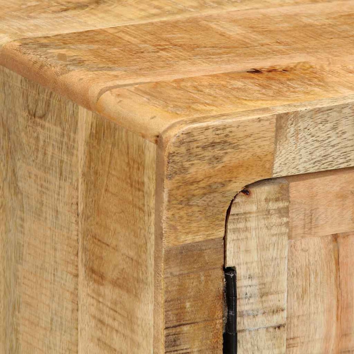 vidaXL Szafka nocna 40x32x46 cm Drewno lite Surowe Mango