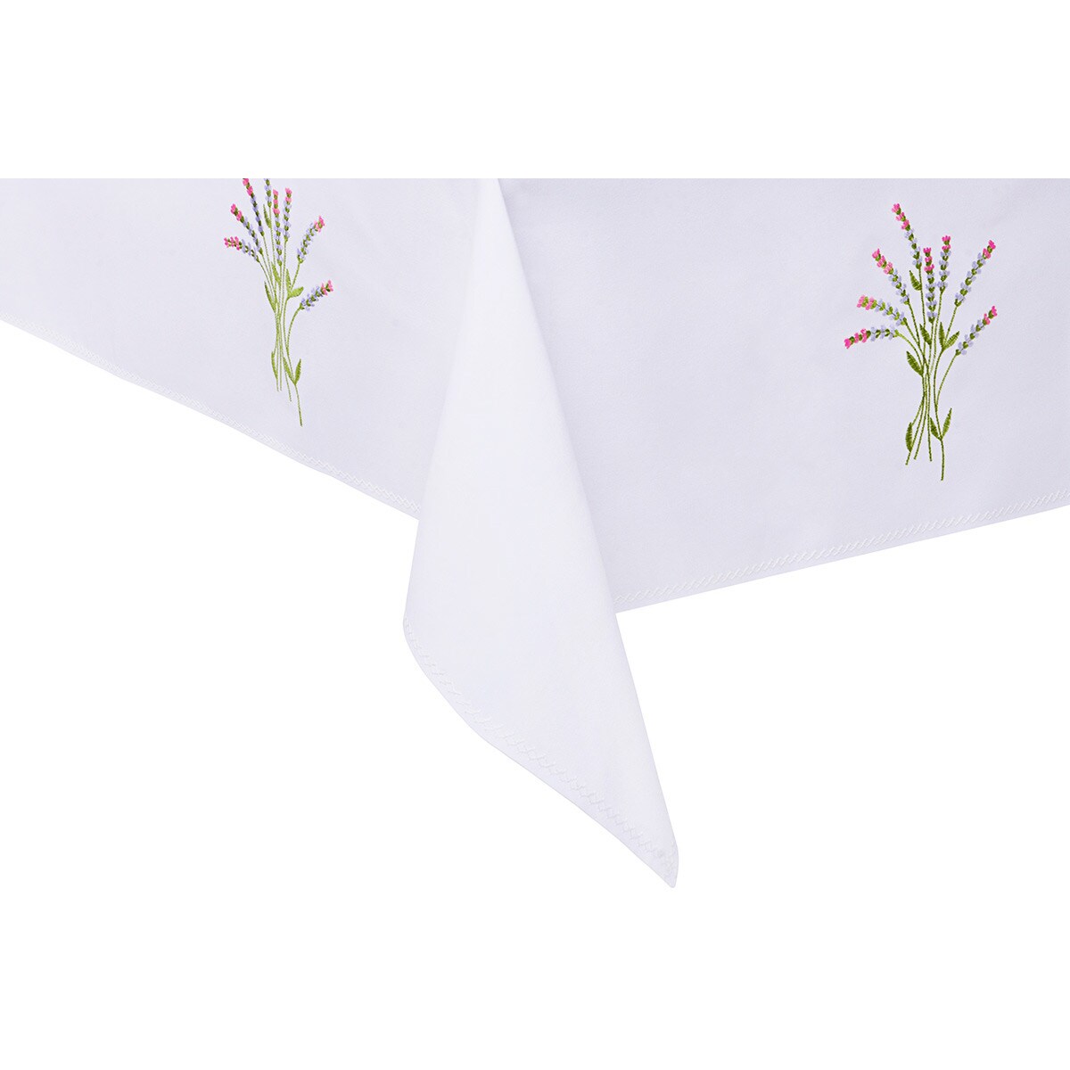 Konsimo LAVANDI Serweta plamoodporna, biały/zielony/czerwony/fioletowy