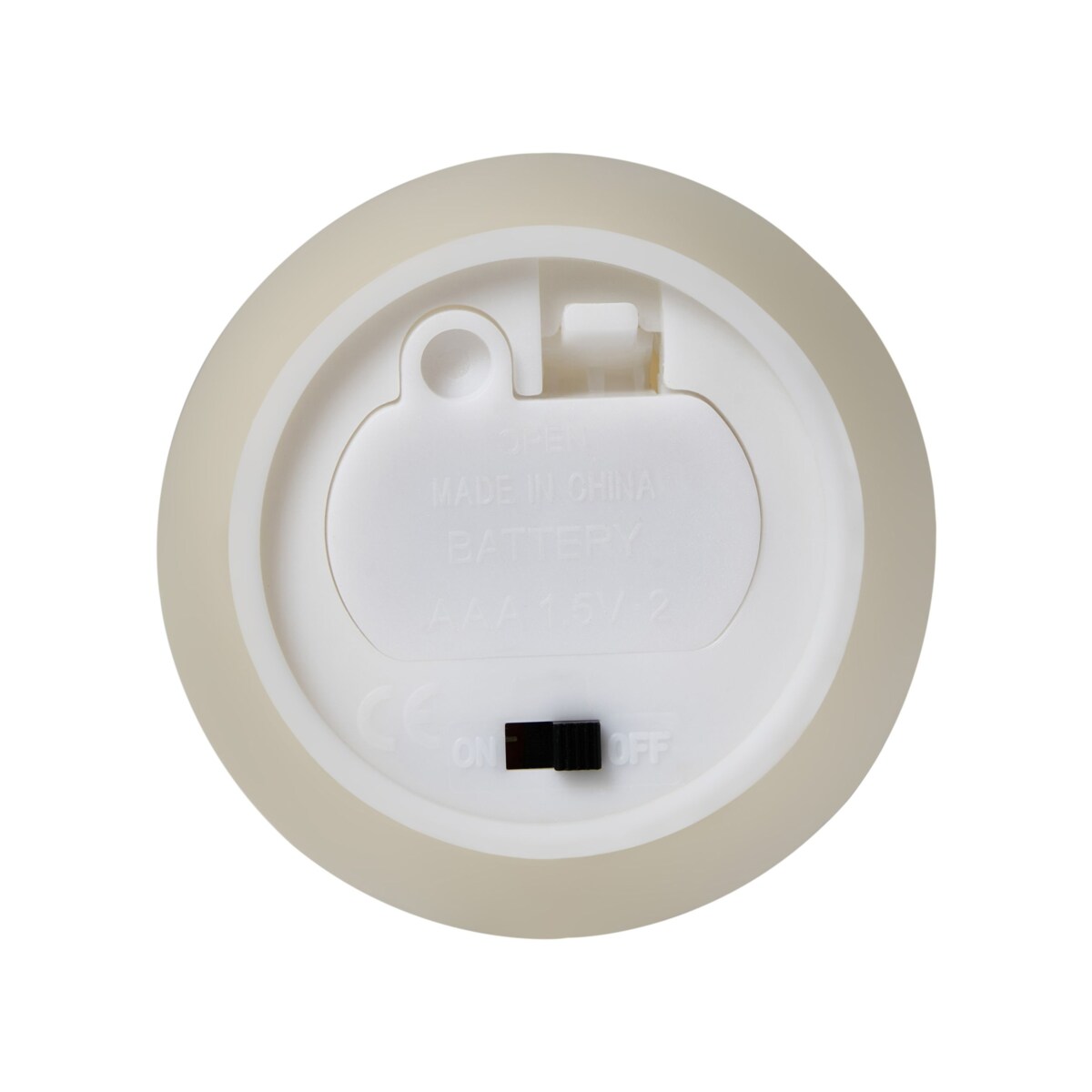 Zestaw 6 świec LED AURUM 28 cm Złamana biel