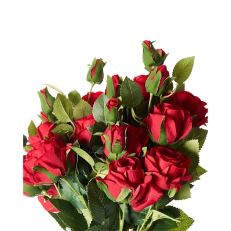 Bukiet sztucznych kwiatów BOIRO 65 cm Czerwony