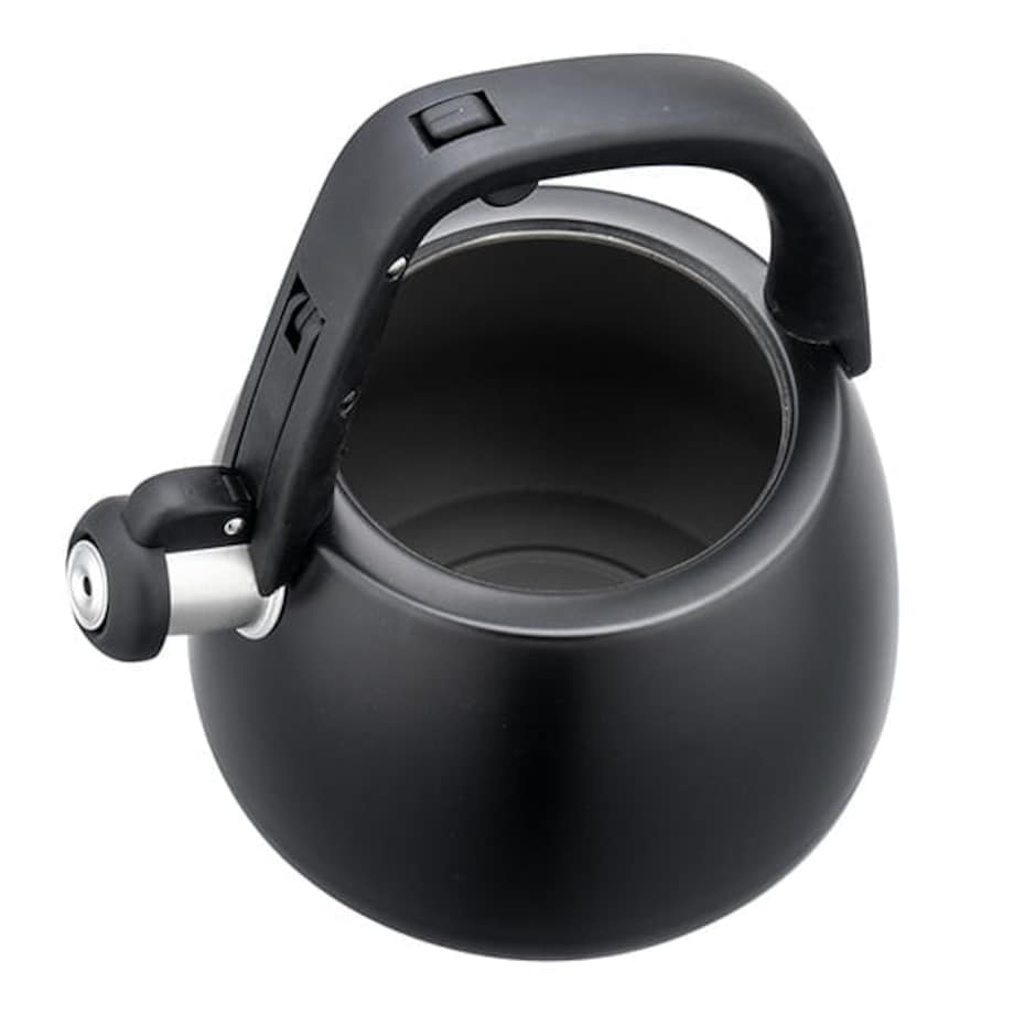 Czajnik stalowy na gaz 2.5L indukcja czarny matowy KLAUSBERG