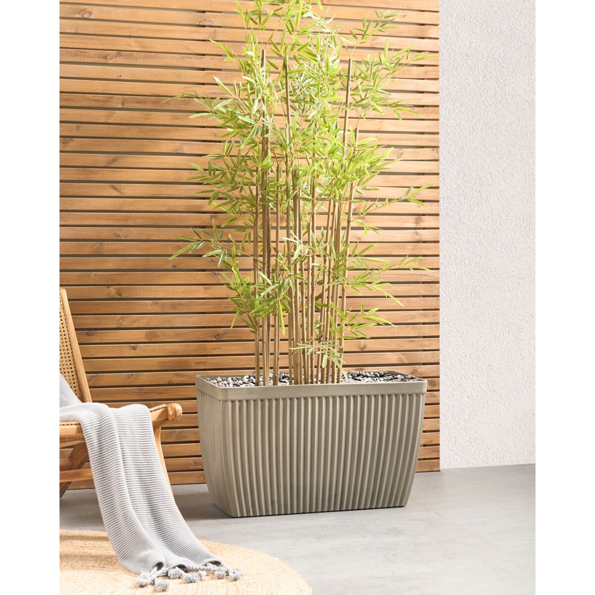 Doniczka SISAL Plastik Beżowy