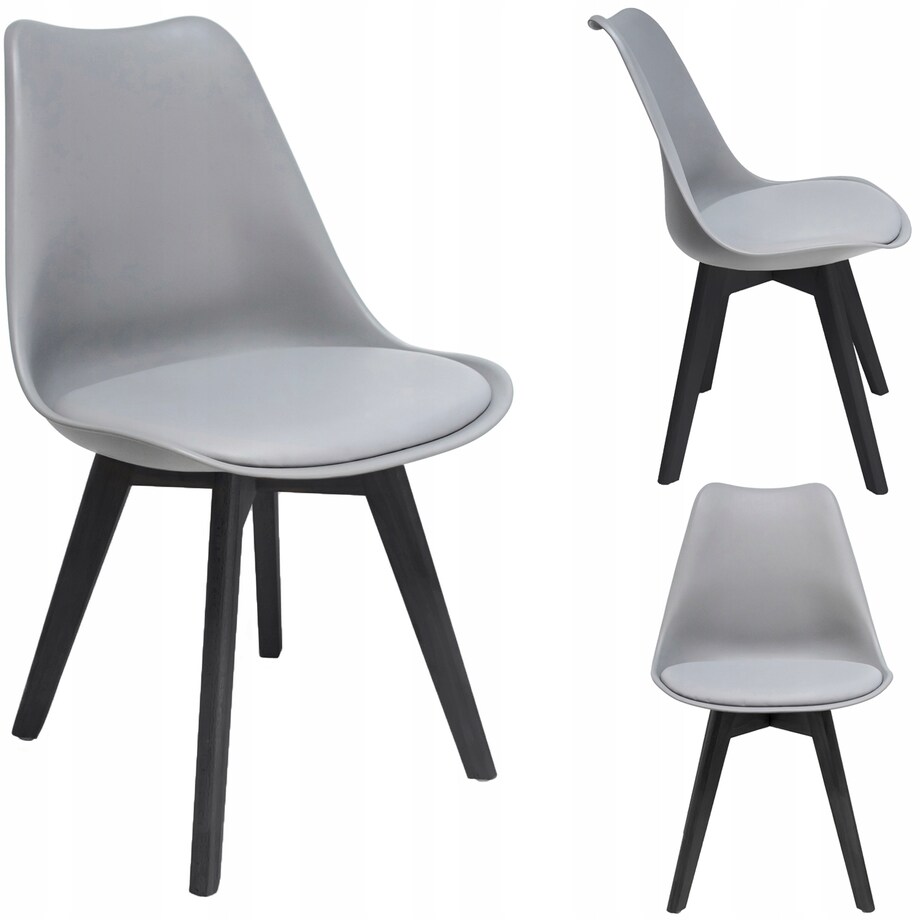 Krzesło kuchenne wygodne OSLO szare