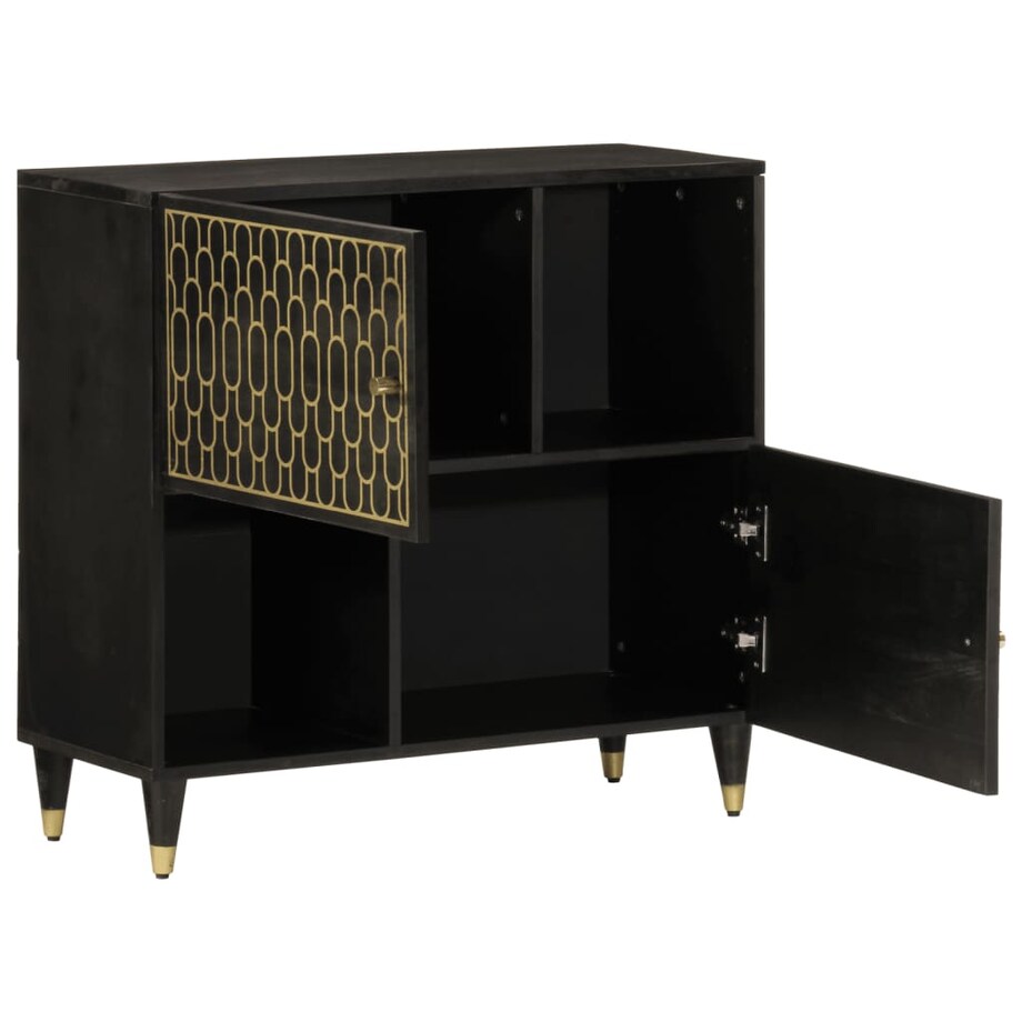 vidaXL Szafka, 80x33x75 cm, lite drewno mango