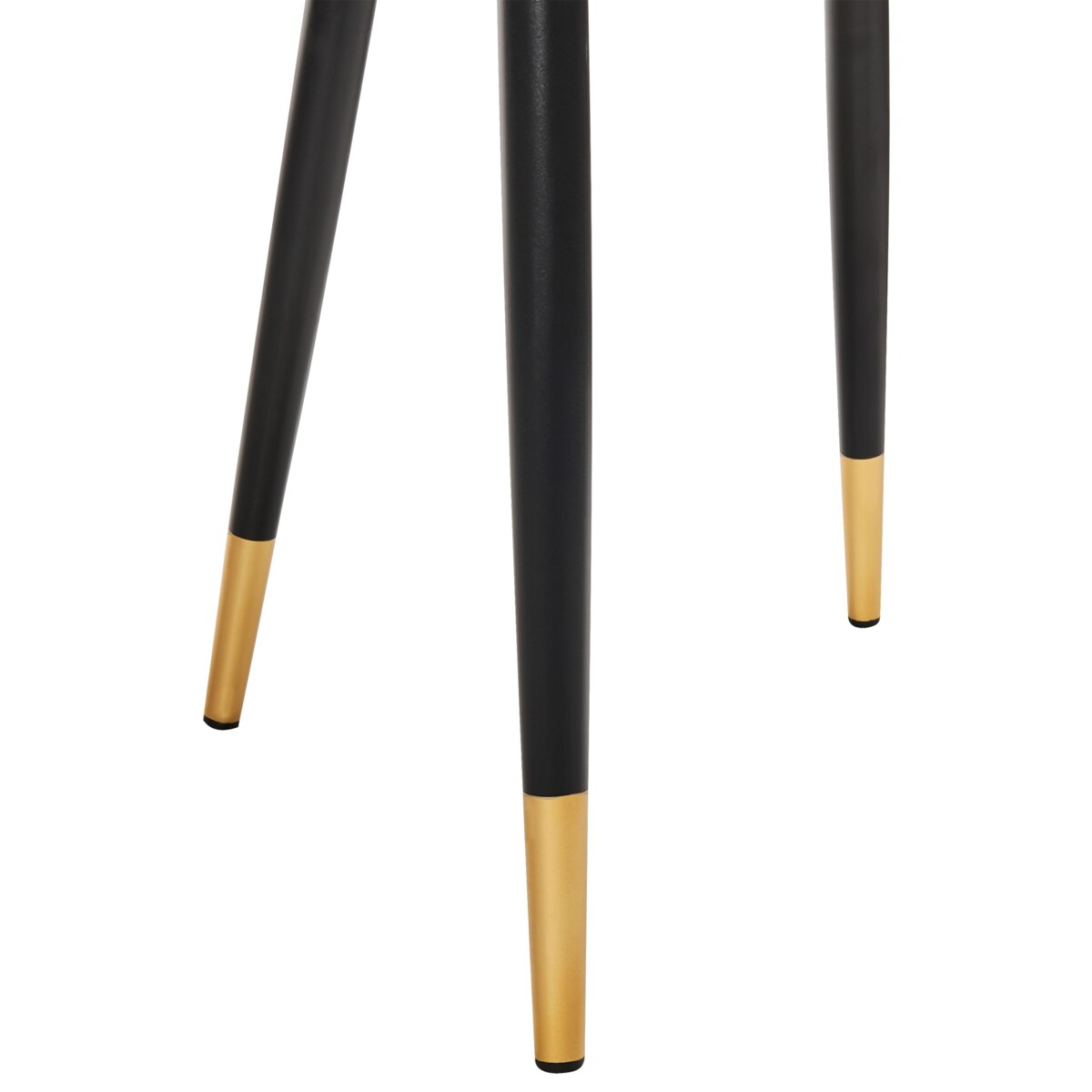 Zestaw 2 krzeseł do jadalni welurowy czarny MAGALIA