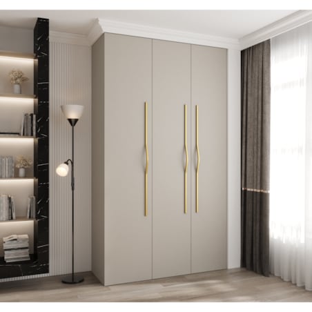 Szafa trzydrzwiowa Como 2 140 gł.40 kaszmir+złoty