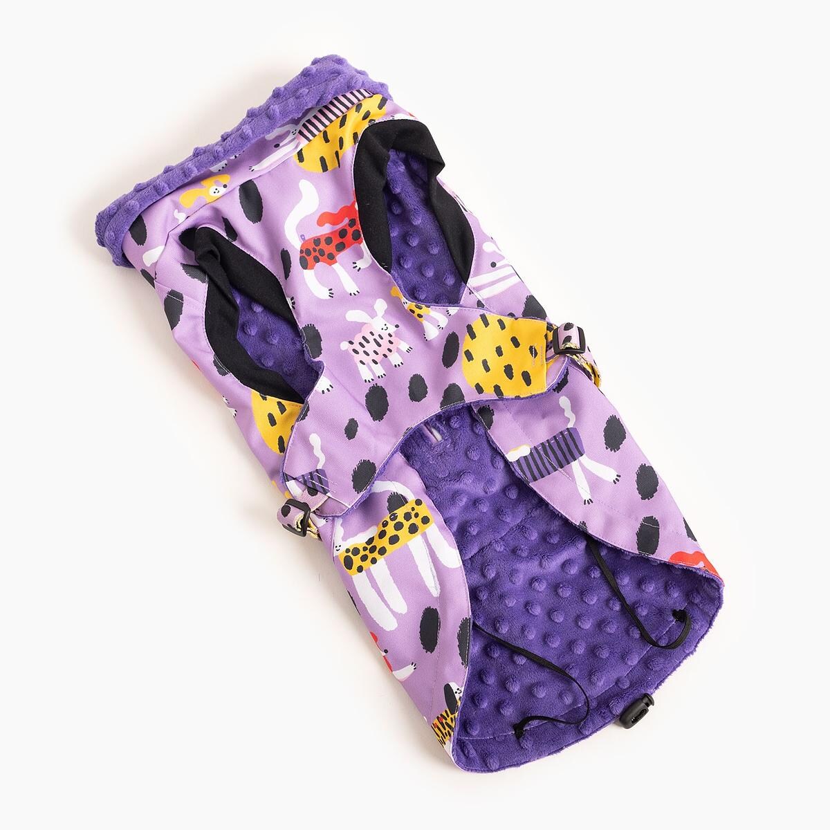 Kurtka dla psa "Pieski floreski" - Rozmiar: S