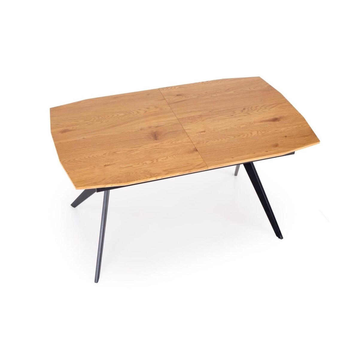 STÓŁ ROZKŁADANY Stavio dąb złoty/czarny w stylu loft