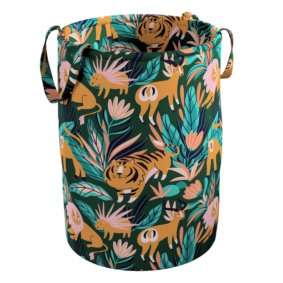 Kosz na zabawki Tobi, zielony, 30x40cm, Magic Collection