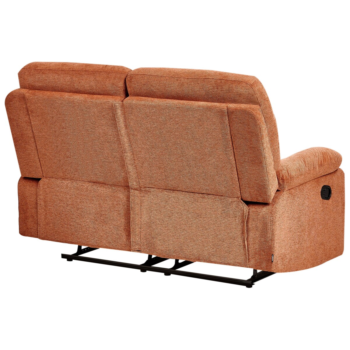 Sofa z manualną funkcją relaksu 2-osobowa pomarańczowa BERGEN