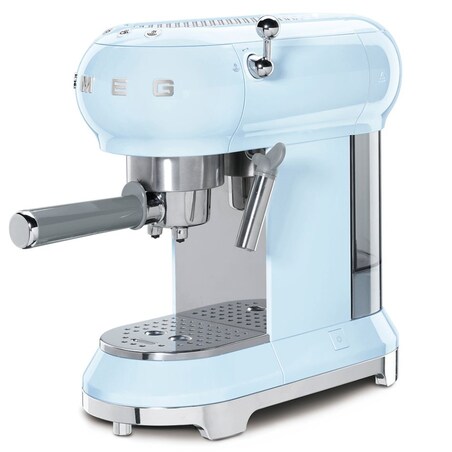 Ekspres do kawy kolbowy pastelowy błękit 50's Style, SMEG