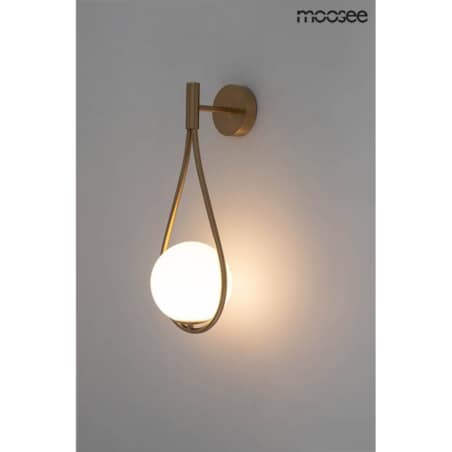 Lampa ścienna w kształcie łezki Roma MSE010400204 złota