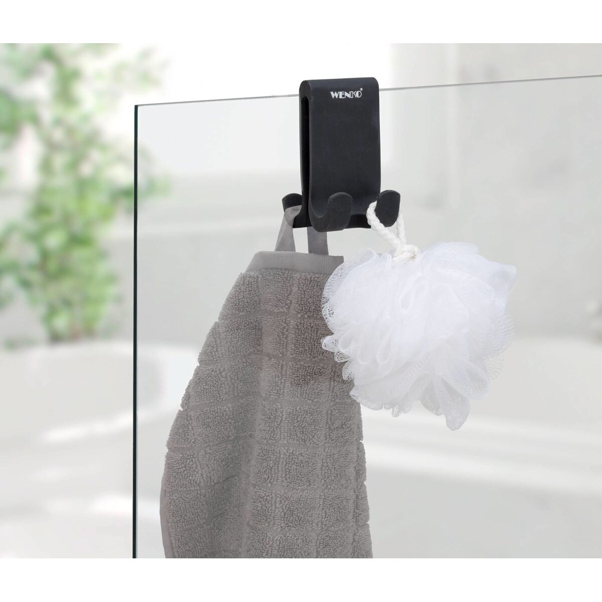 Podwójny silikonowy haczyk na kabinę prysznicową VERNA DUO, WENKO