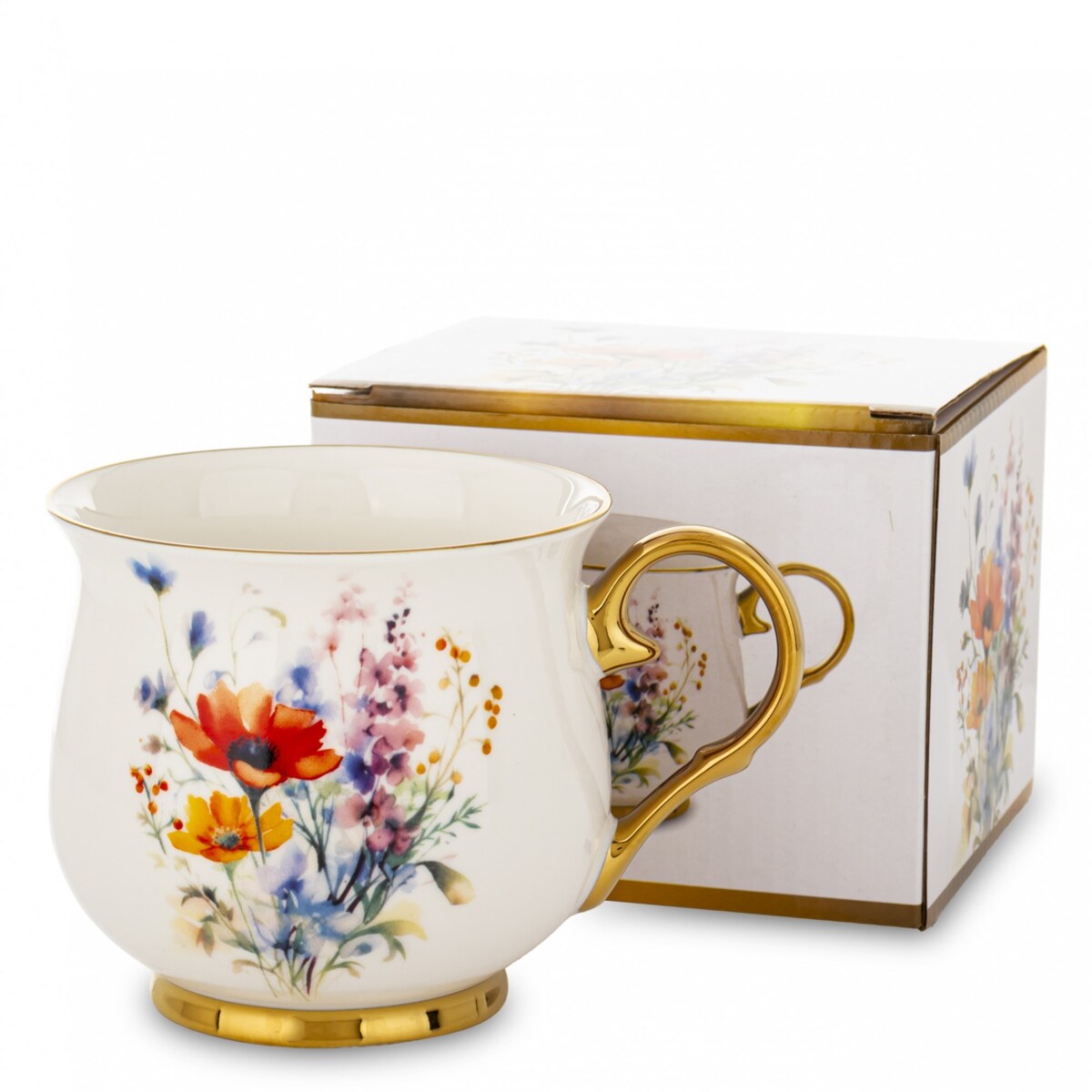 Kubek porcelanowy baryłka 430 ml z pudełkiem 9x13,5x10 cm BALERO-3