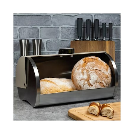 Chlebak stalowy pojemnik na chleb pieczywo bułki KLAUSBERG