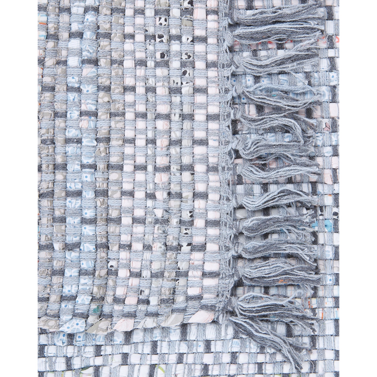 Dywan BESNI Szary 80 x 150 cm Bawełna