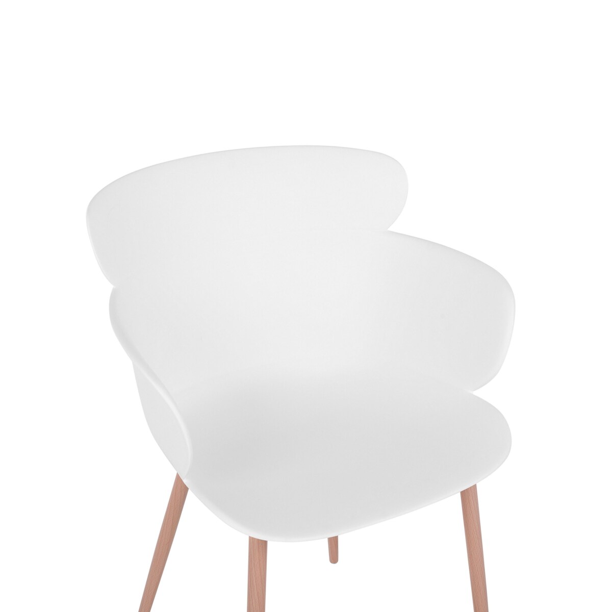 Zestaw 2 krzeseł do jadalni SUMKLEY Biały