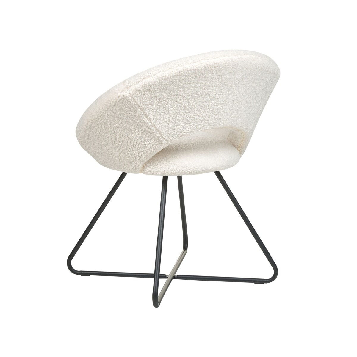 Krzesło boucle białe RACHEL