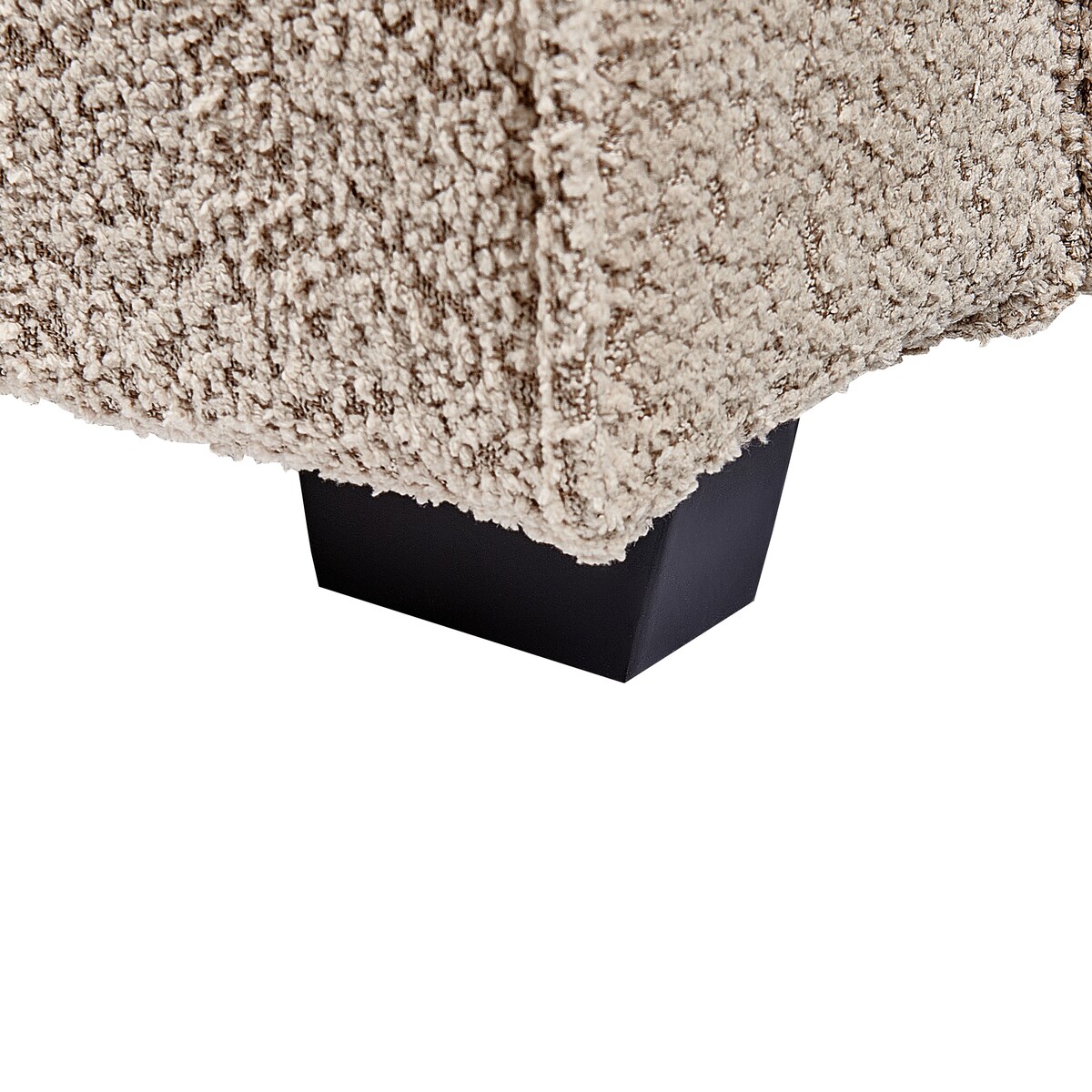Łóżko Boucle MIRANDE 160 x 200 cm Beżowoszary