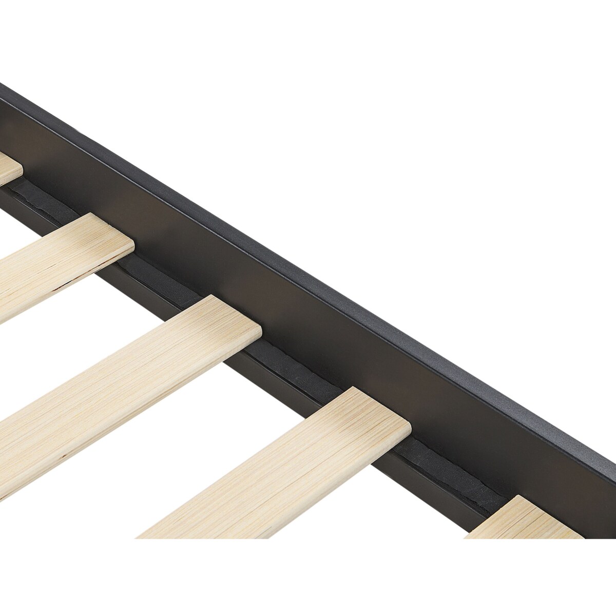 Łóżko metalowe 160 x 200 cm czarne MAURESSAC