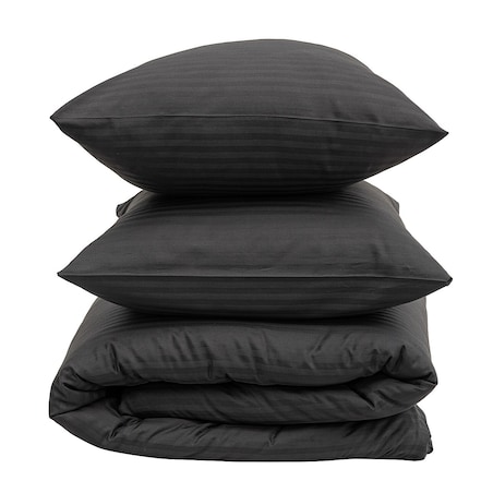 Pościel z satyny żakardowej Midnight Shadow 160x200 cm, 160x200 cm