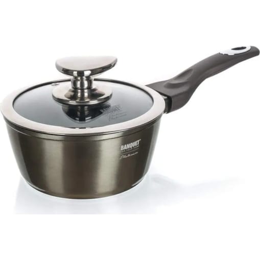 GARNEK RONDEL 16 cm 1,2 L kuchenny METALLIC premium banquet na prezent box