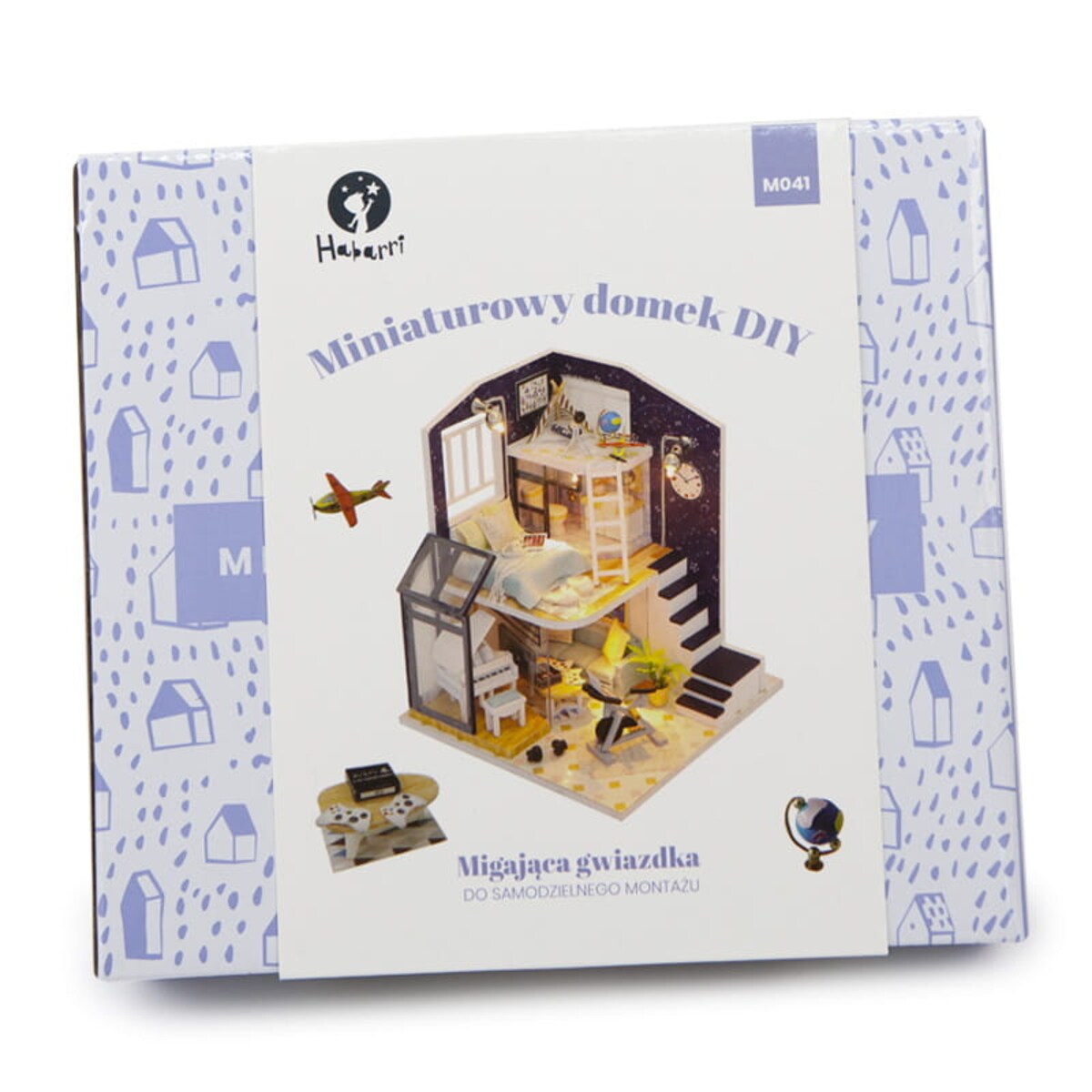 Miniaturowy domek - Migająca gwiazdka