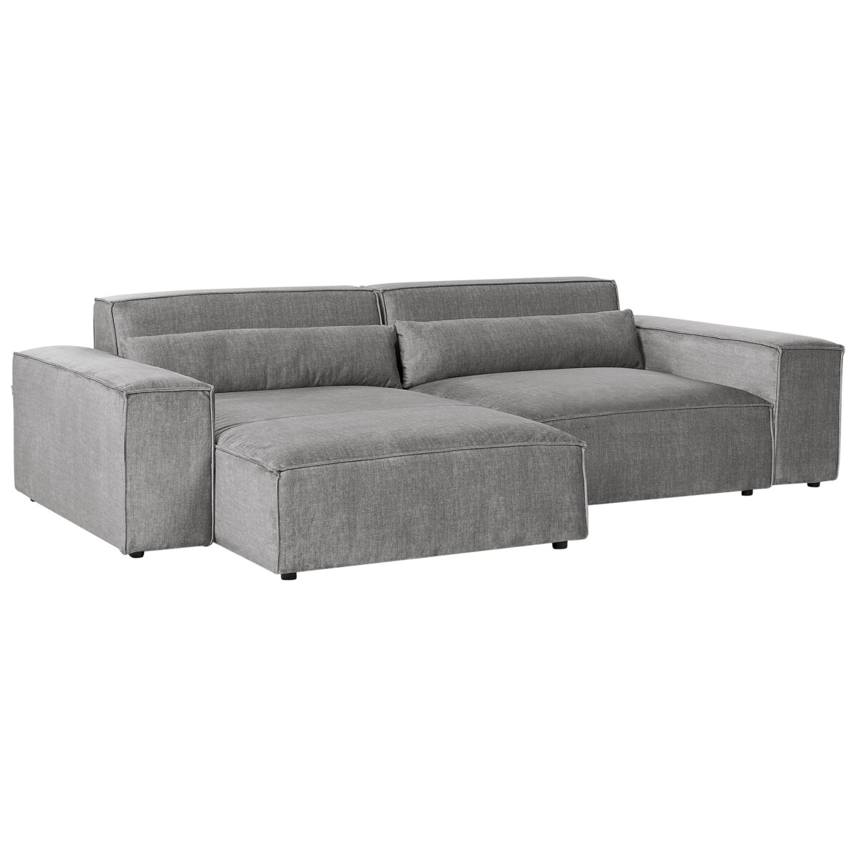 Narożnik modułowy 2-osobowy prawostronny szary HELLNAR