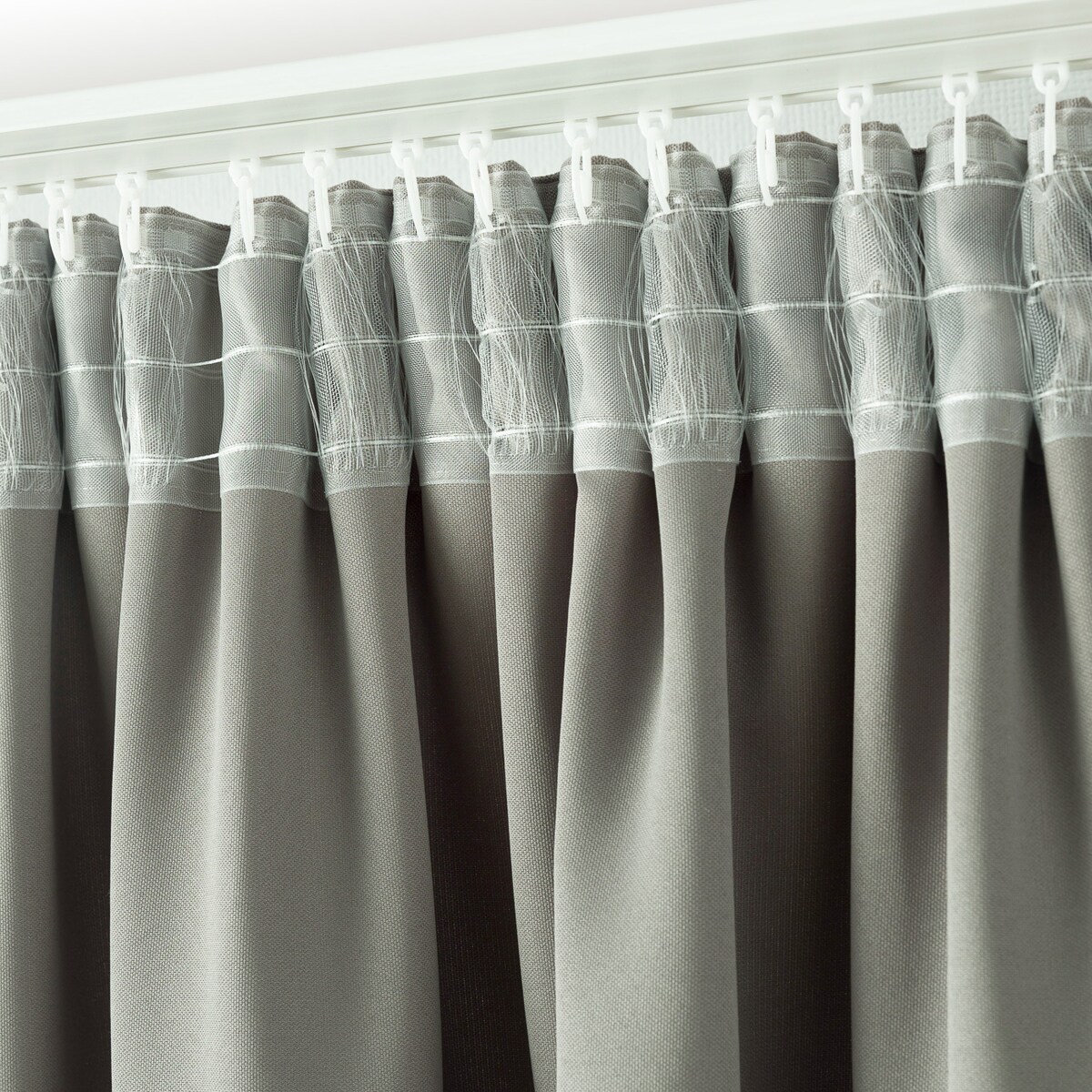 Zasłona na taśmie marszczącej szara aksamitna 140 x 280 cm 1 szt. 140x280 szary