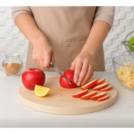 Deska kuchenna okrągła Ø 15 cm bukowa