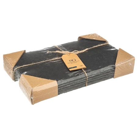 Zestaw 6 talerzy łupkowych, płytki do fingerfood, 18 x 30 cm