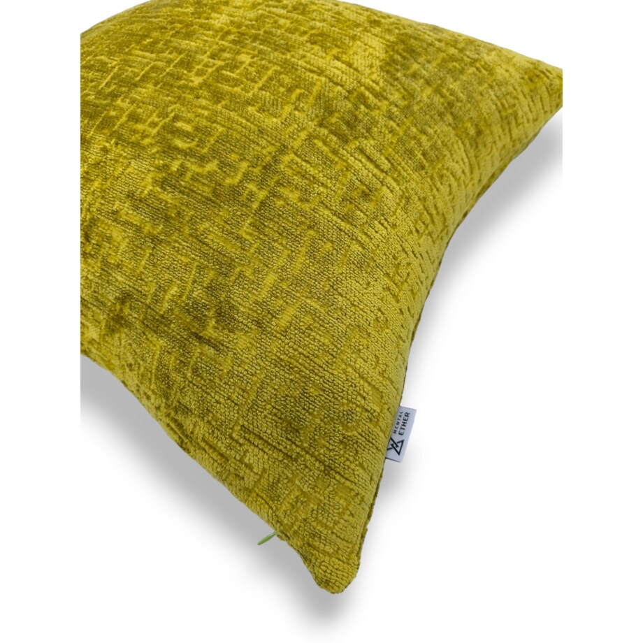 Duża oliwkowa poduszka 50x50 Bess