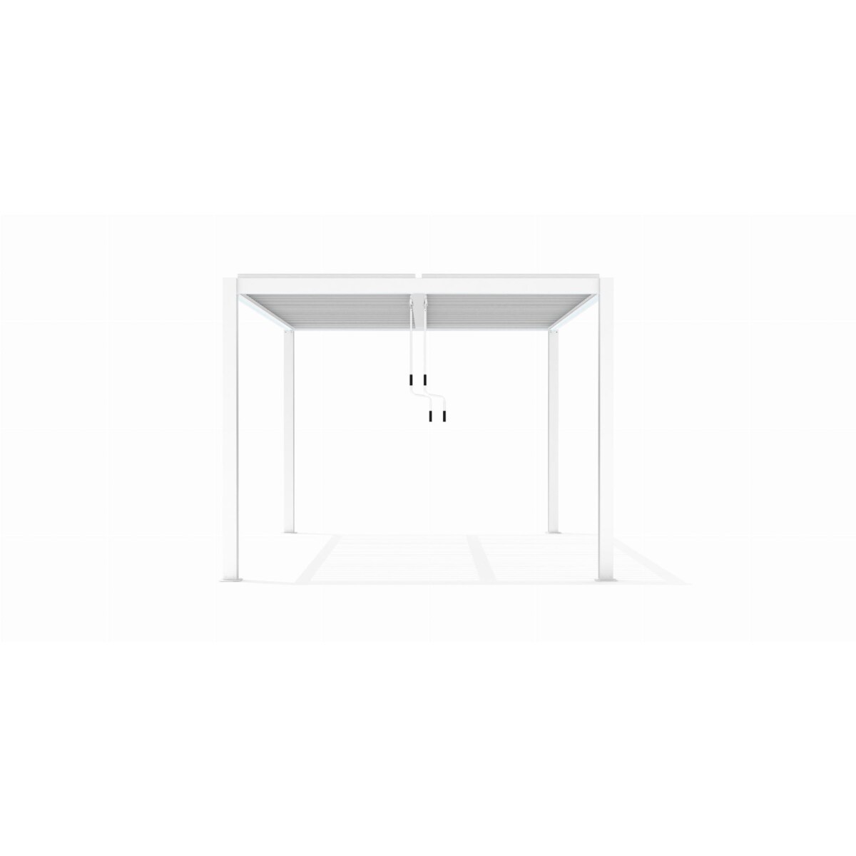 Pergola ogrodowa Luxe 3x4m aluminiowa LED biała