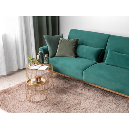 Dywan shaggy 140 x 200 cm beżowy CIDE