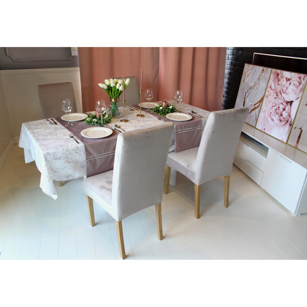 POKROWIEC NA KRZESŁO CHŁODNY BEŻ WELUR ELASTYCZNY [21WE]