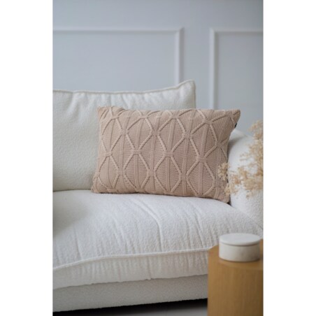 Poszewka brytyjska podłużna beżowa, 40 x 60 cm, La Manta