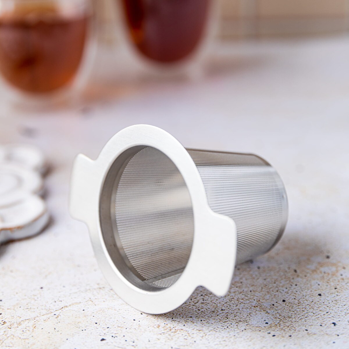 Zaparzacz do herbaty sitko na kubek 7,5x7,5cm KINGHOFF