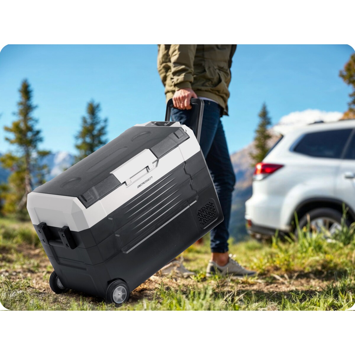 Lodówka turystyczna kompresorowa samochodowa zamrażarka Berdsen 12V 100-240V 40l