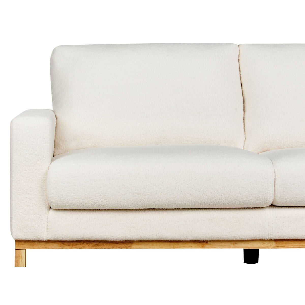 Sofa 3-osobowa biała boucle SIGGARD