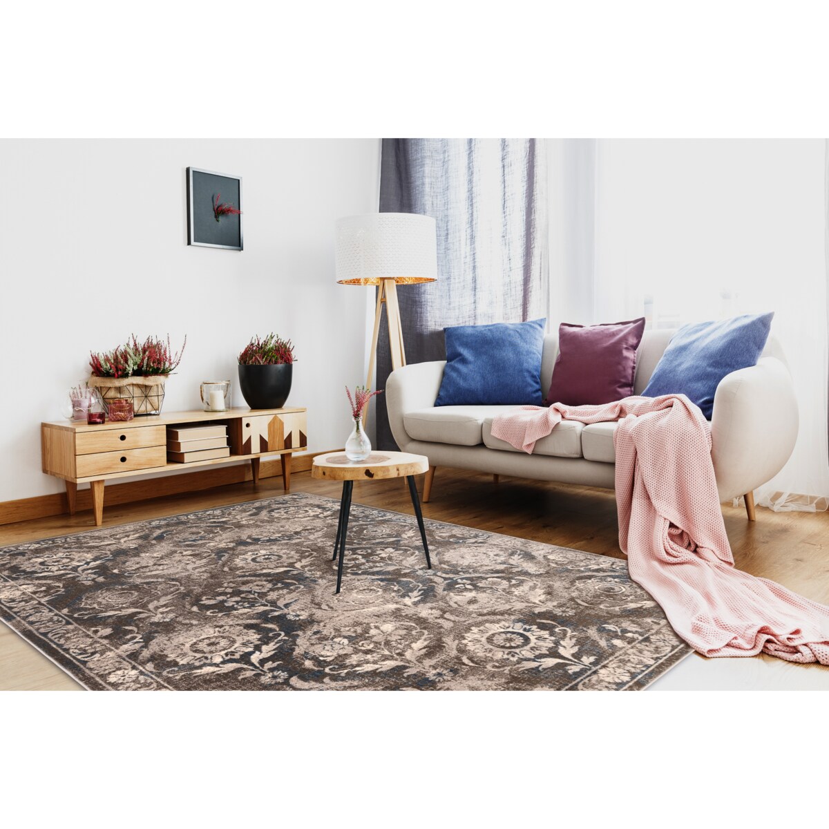 Dywan wełniany NAIN Ornament, vintage 120x170 cm