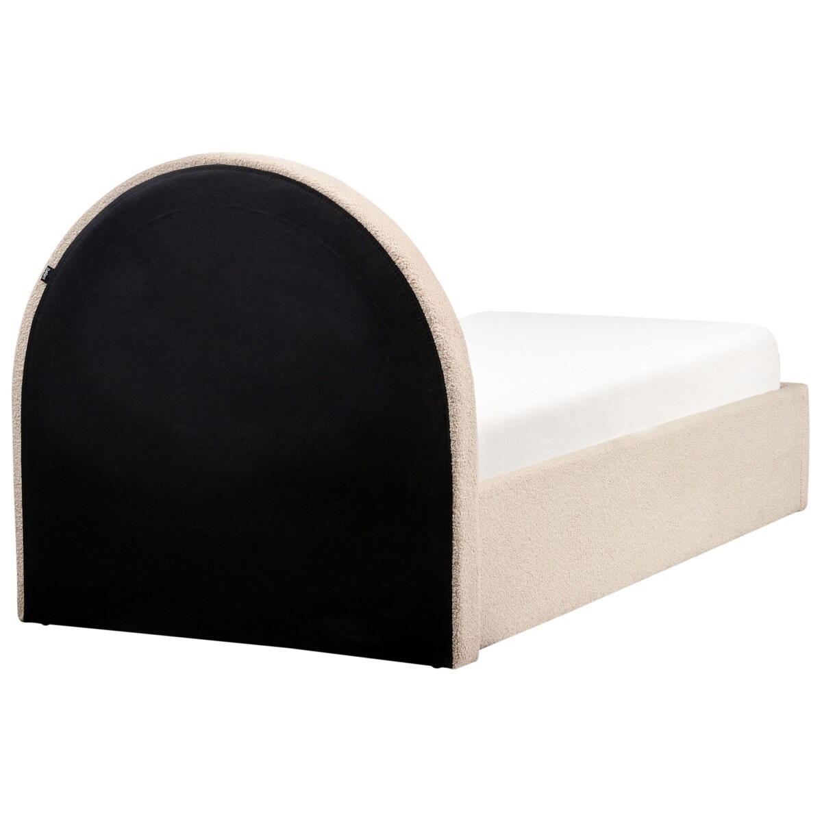 Łóżko z pojemnikiem Boucle ANET 90 x 200 cm Beżowy