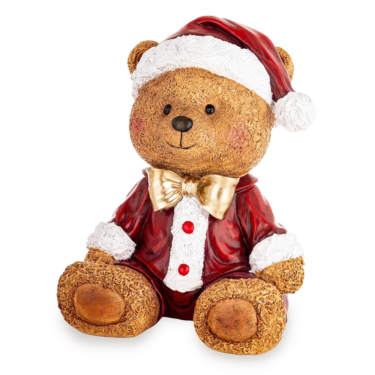 Figurka niedźwiadek 23x18x14 cm URSUS w czerwonym ubranku