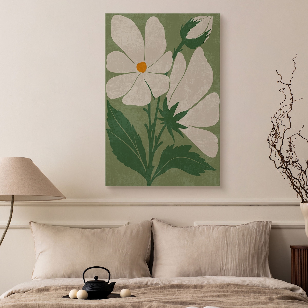 Obraz Akwarela Pąki Kwiatu Polnego 30x40cm