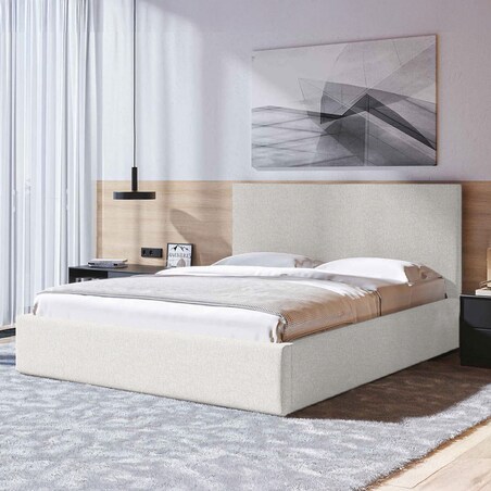 Mesonica Łóżko Bufo, jasny beż 140x200