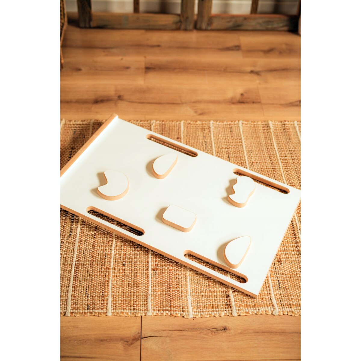 Bujak Montessori DREWNIANY + Zjeżdżalnia + Ścianka + Poduszka welurowa CE