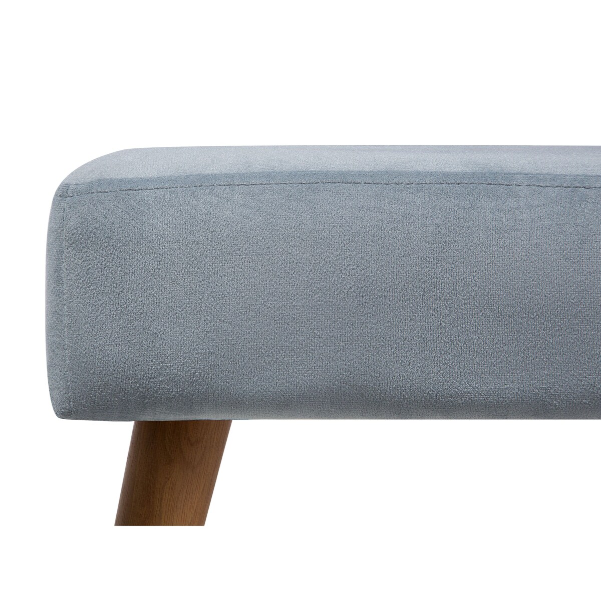 Stołek welurowy szary TAKOMA